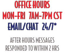 Office Hours 7 AM - 7 PM